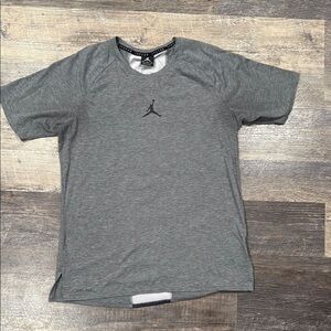 Jordan Gray Short Sleeve Tee with Jumpman Logo